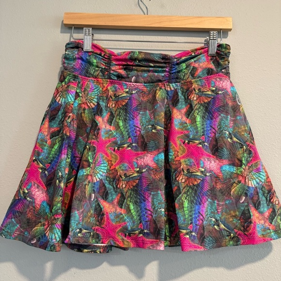 Dona Jo Colorful Skirt Sea Creatures Starfish Turtle 2 - Picture 1 of 5